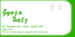 gyozo walz business card